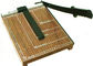 Simple Guillotine Paper Cutter Wooden Base With Carbon Steel 45 Sharp Blade